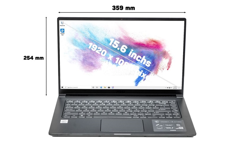 Đánh giá về laptop MSI Modern 15 - Thiết kế bắt mắt cho dân văn phòng